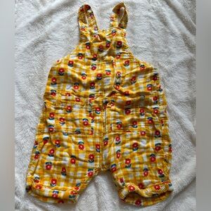 Hanna Andersson Muslin Short Overalls 3T